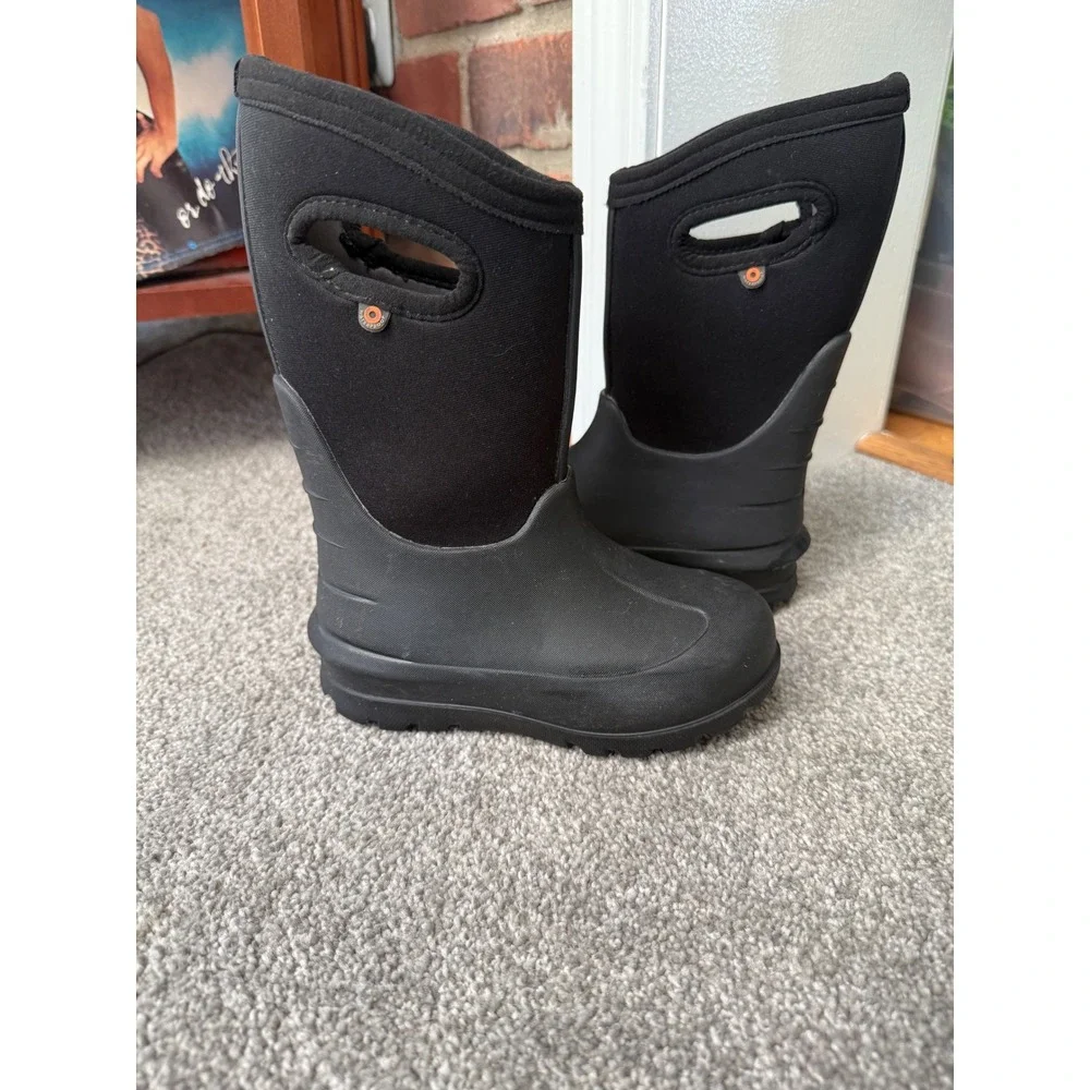 Auth Little Kids Bogs Neo Classic Black Winter Snow Insulated Boots Size 11 C